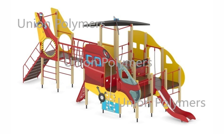 Игровой комплекс Д-24 "МИ-38" Красно-желтый