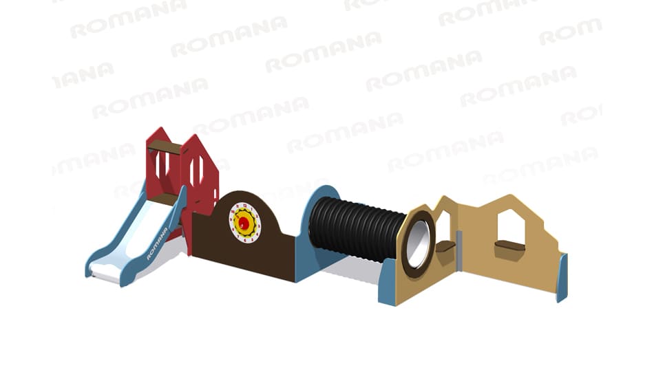 Детский игровой модуль с горкой Romana 115.57.00