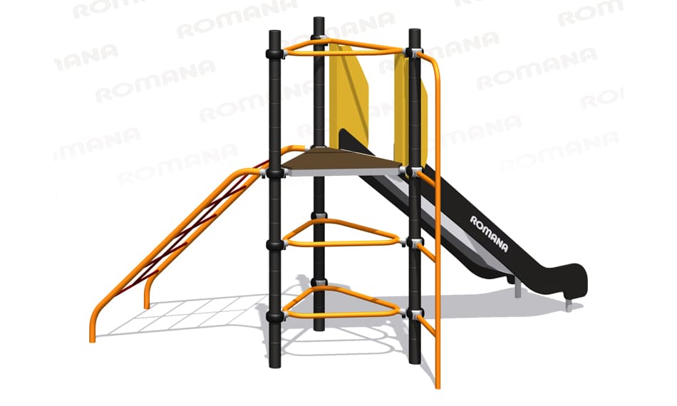 Детский спортивный комплекс с горкой Серия треугольник Romana 401.26.00
