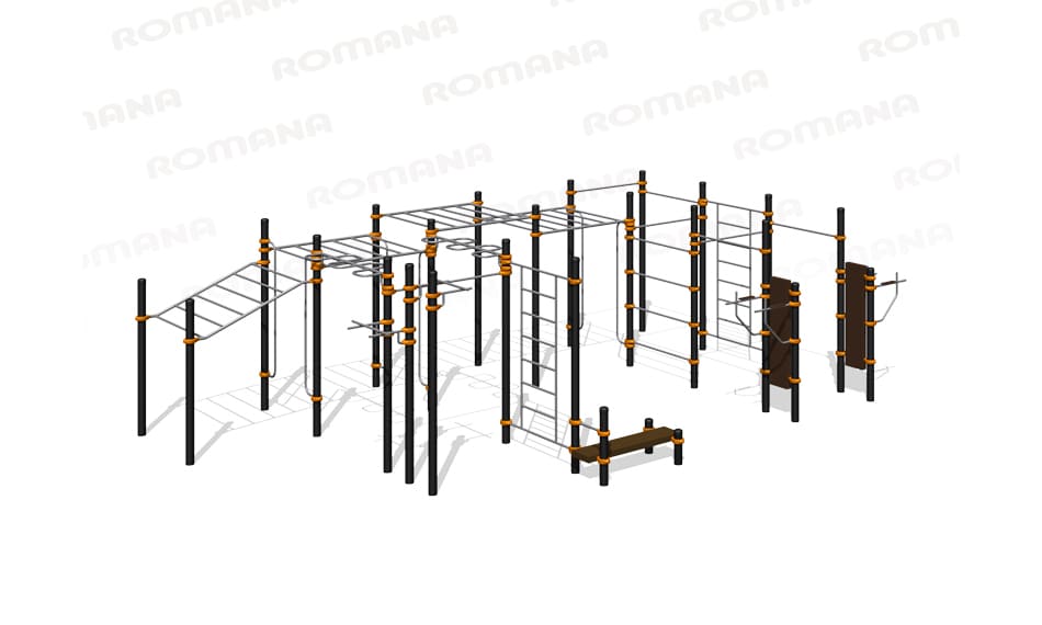Спортивная воркаут площадка Romana 501.80.01