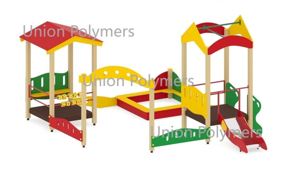 Песочный дворик с горкой Сити C ПЕ-50 н